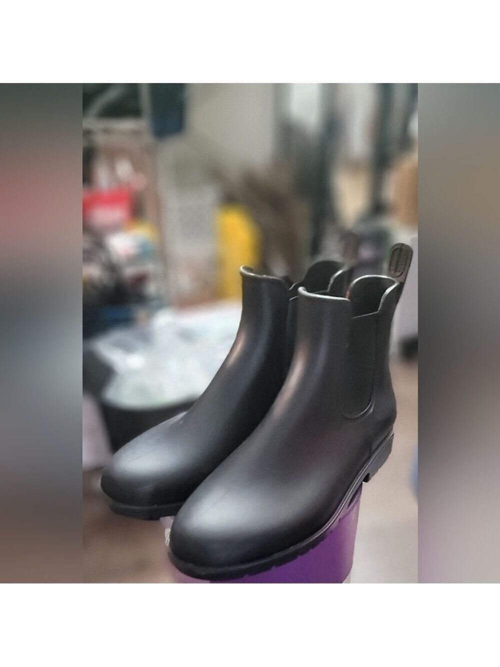 Chelsea-style ankle rain boots Sz 8.5 - Picture 7 of 7